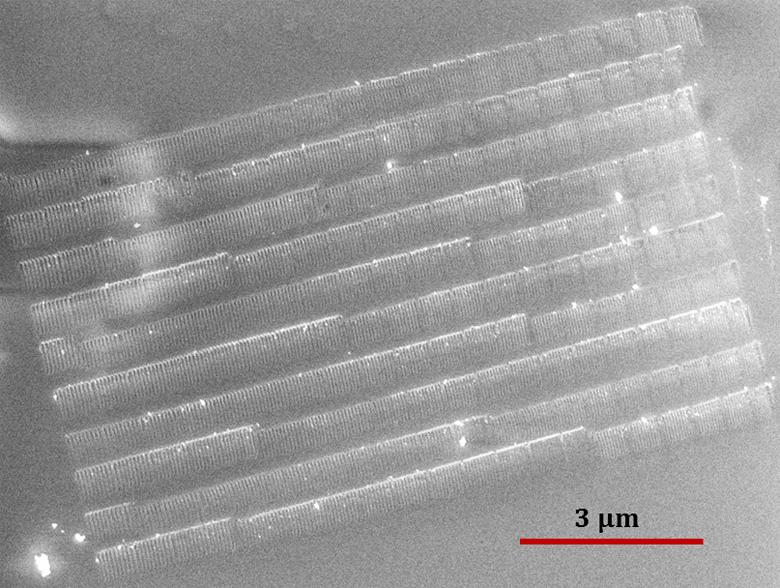 Ferroelectric nanostructures directly on plastic