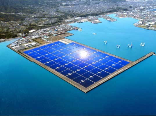 Kyocera giant solar farm in Japan