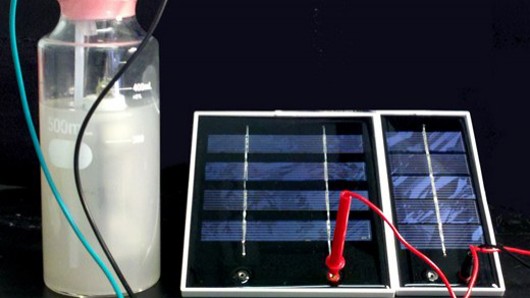 Liquid fuel carbon dioxide -solar panels