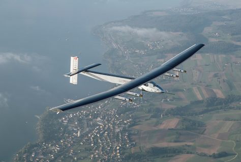 Solar powered aircraft to energy efficiency